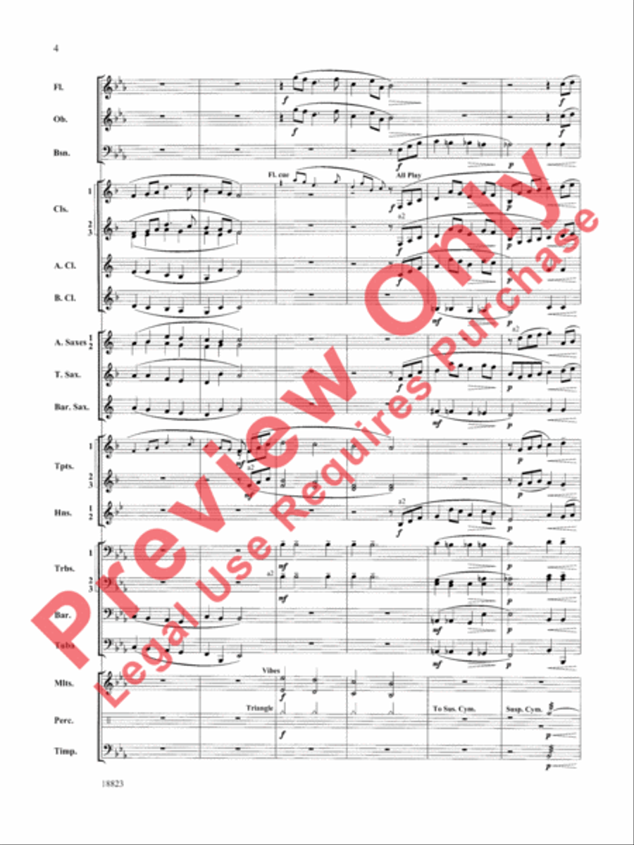 An Irish Ayre for Winds Concert Band scores gallery preview page 5