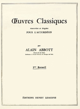 Oeuvres classiques - Volume 3