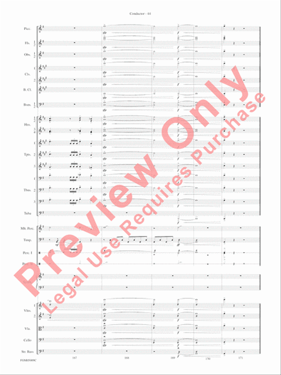 Concert Suite from Star Wars: Episode III Revenge of the Sith Full Orchestra scores gallery preview page 47