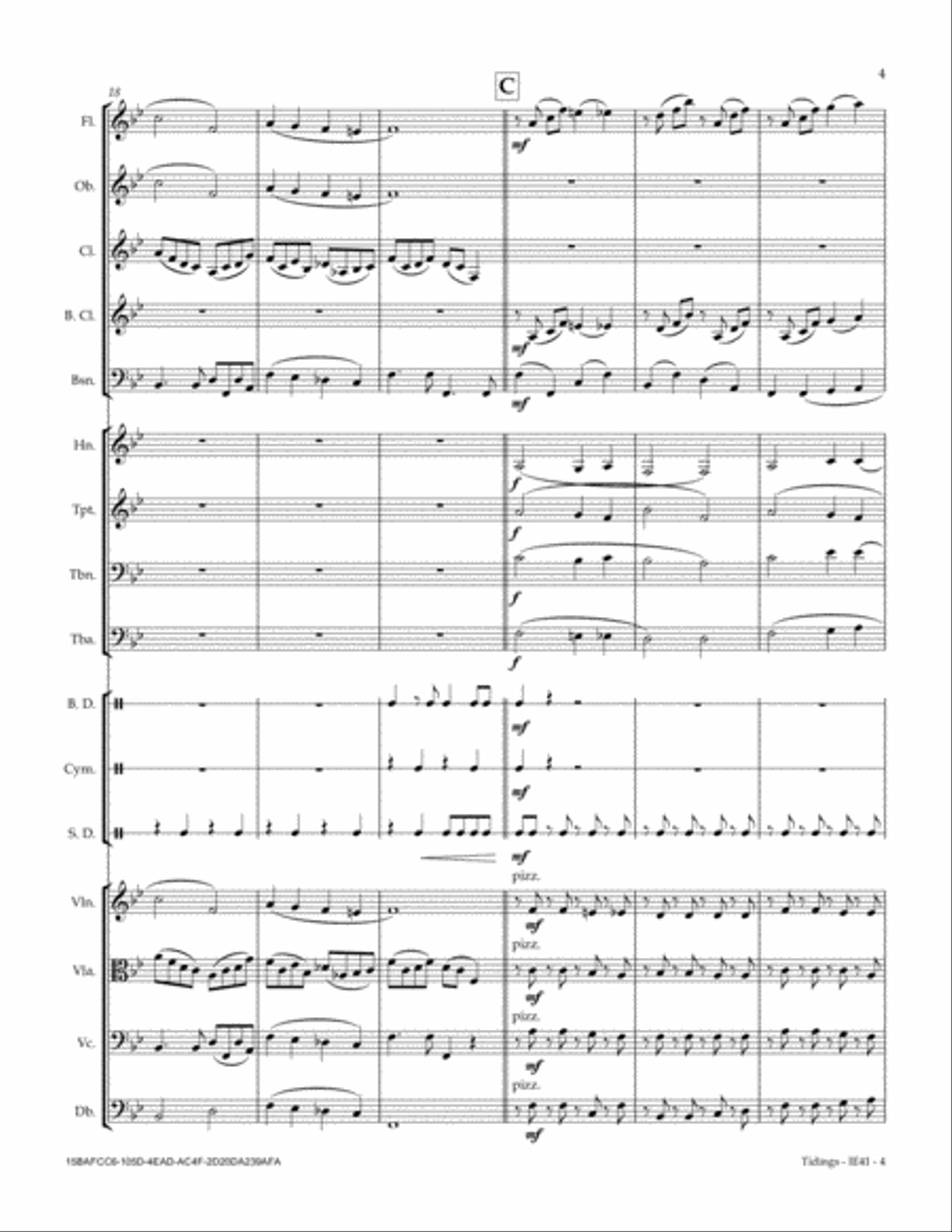 Tidings Tidings Full Orchestra scores gallery preview page 5