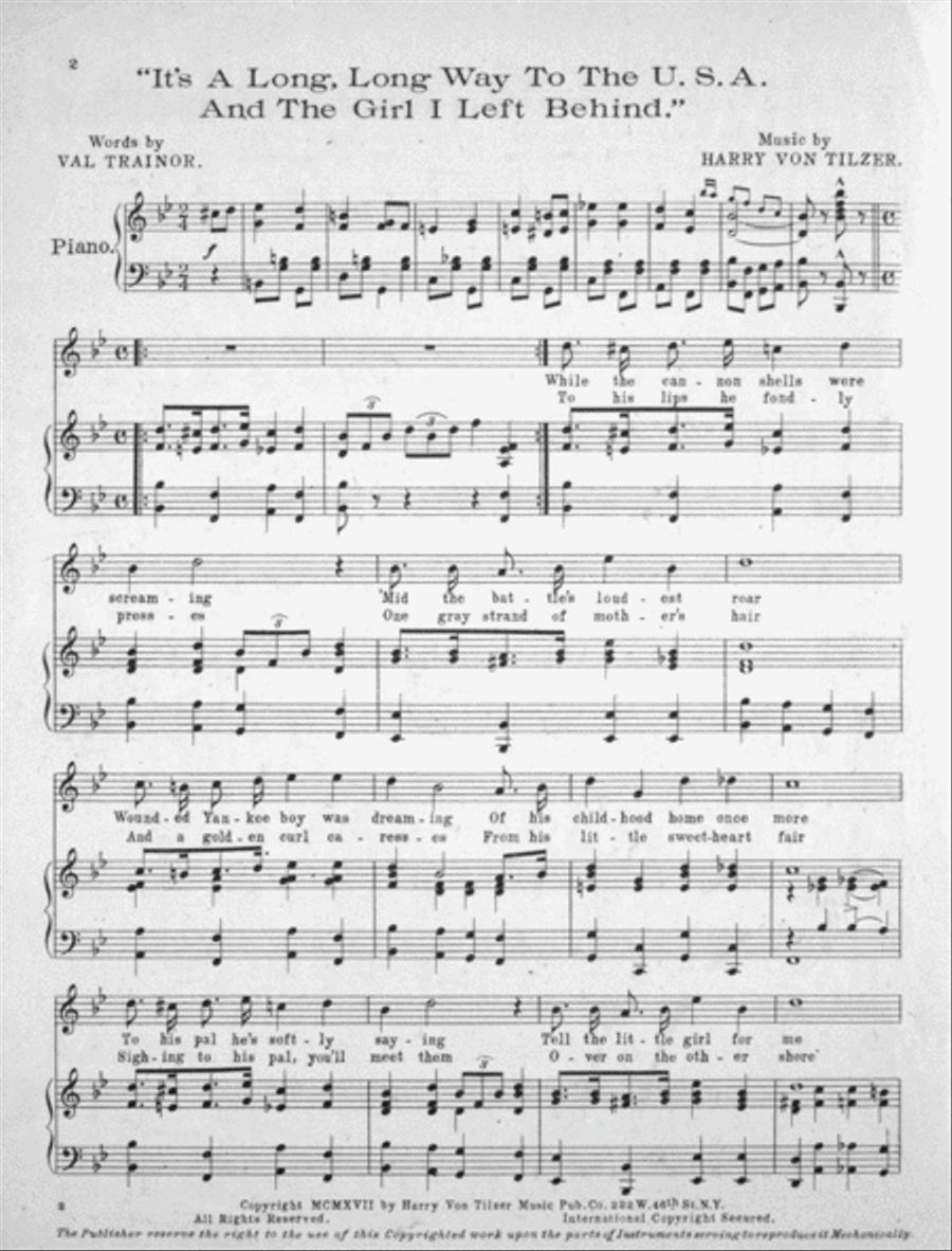 It's a Long Long Way to the U.S.A Voice scores gallery preview page 2