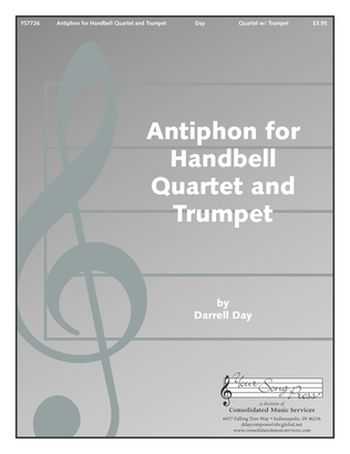 Book cover for Antiphon for Handbell Quartet and Trumpet