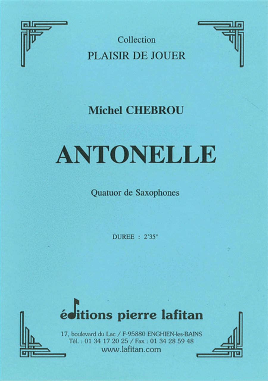 Antonelle Saxophone Quartet scores gallery preview page 1