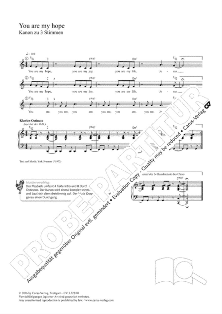 <br>Sheet music extract