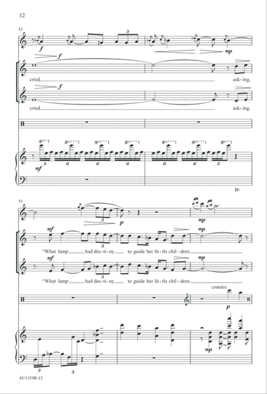 The Day of Hope - Choral/Full Score SSAA scores gallery preview page 12