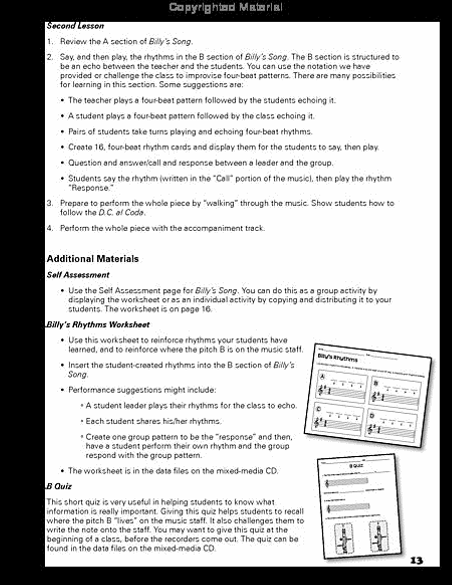 Ready, Set, Play! Recorder scores gallery preview page 3
