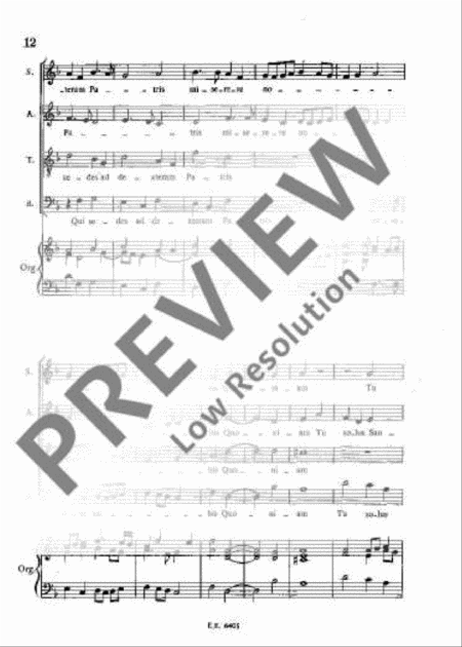 Messa Nr. II in F 4-Part scores gallery preview page 17