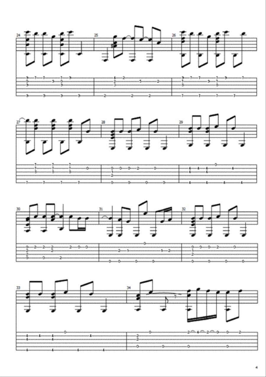 Ol' 55 Ol' 55 Guitar Tablature scores gallery preview page 4