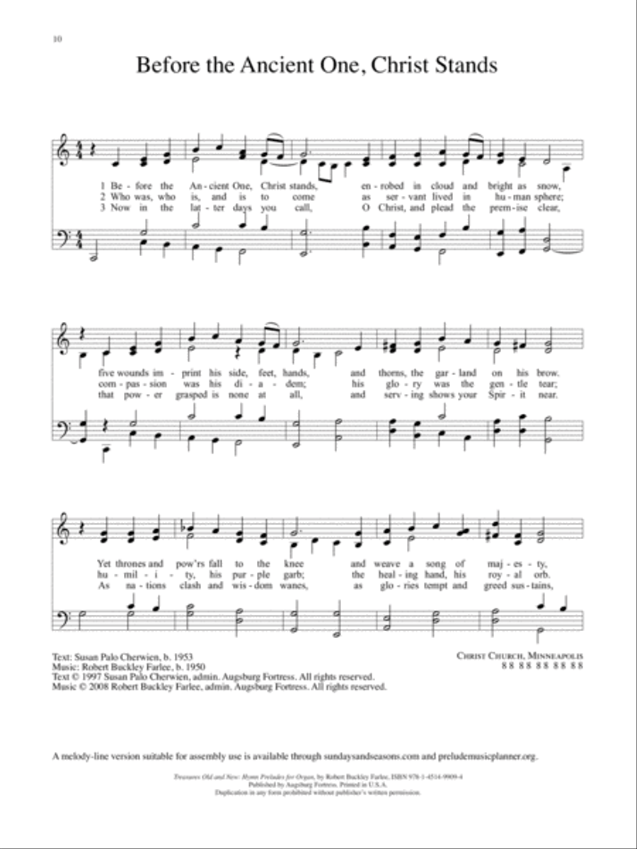 Treasures Old and New: Hymn Preludes for Organ Organ Solo scores gallery preview page 6