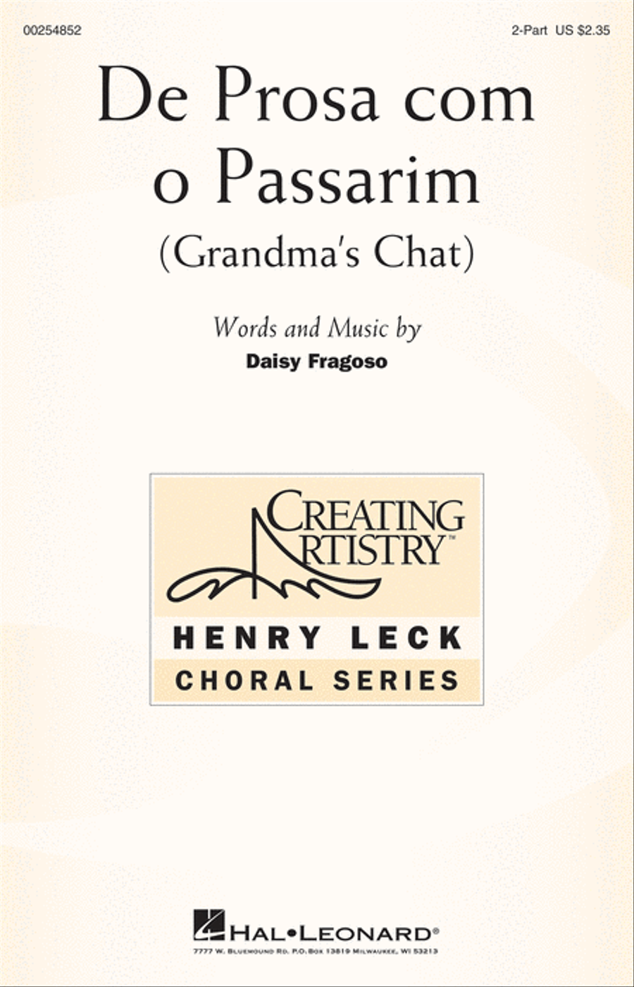 De Prosa com o Passarim (Grandma's Chat) 2-Part scores gallery preview page 1