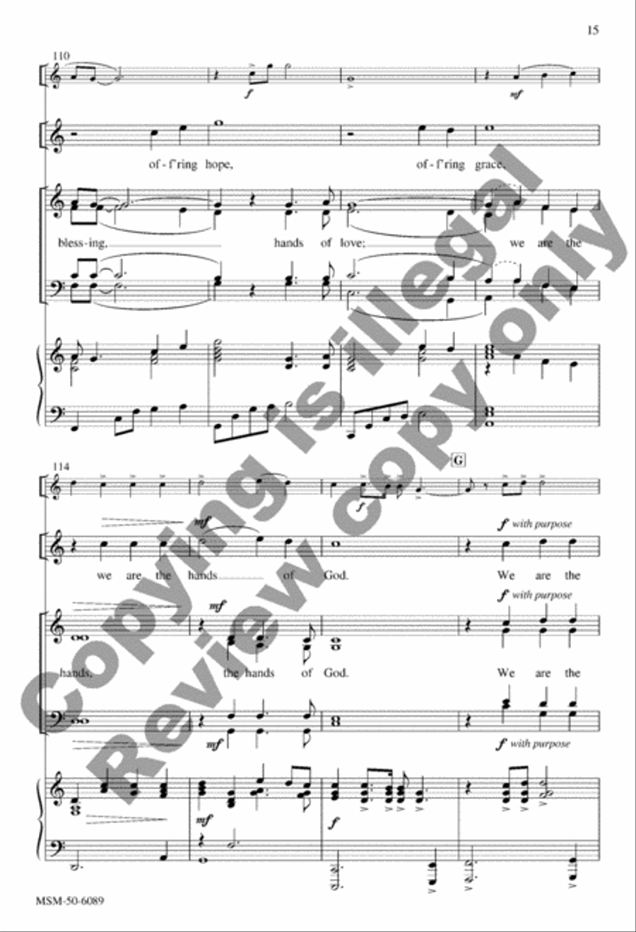 Hands of God 4-Part scores gallery preview page 15