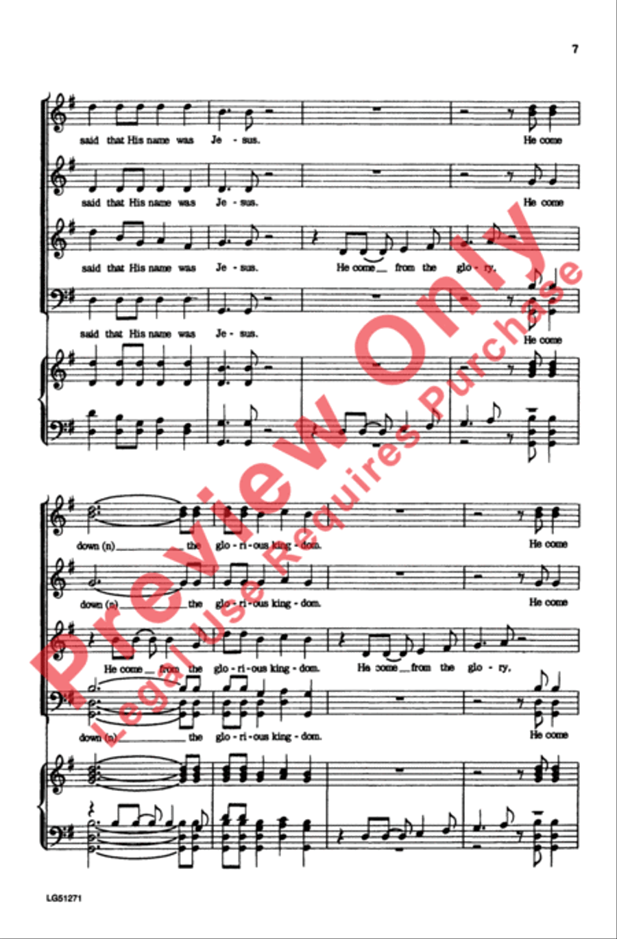The Virgin Mary Had a Baby Boy 4-Part scores gallery preview page 7