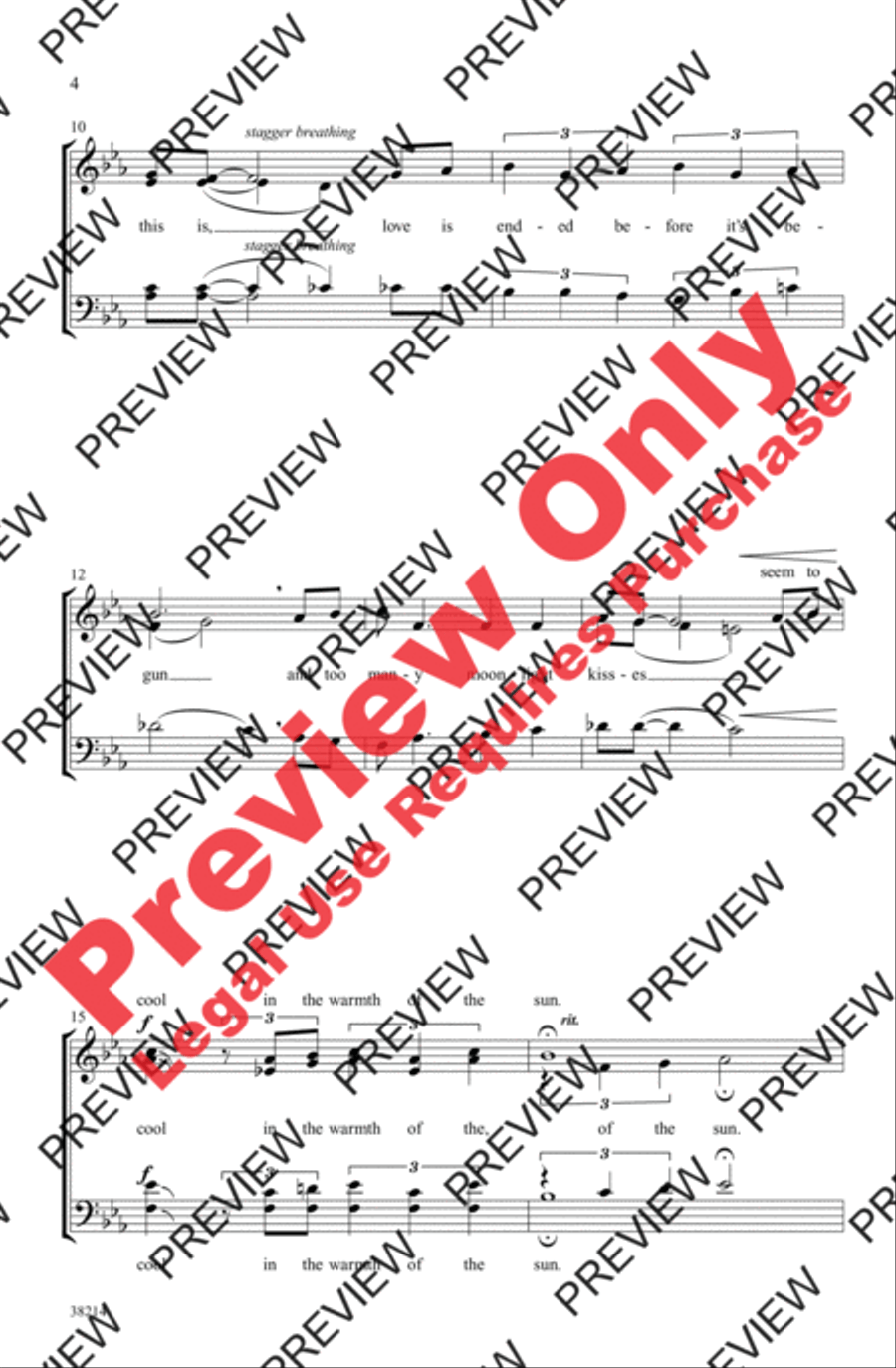 When I Fall in Love 4-Part scores gallery preview page 4