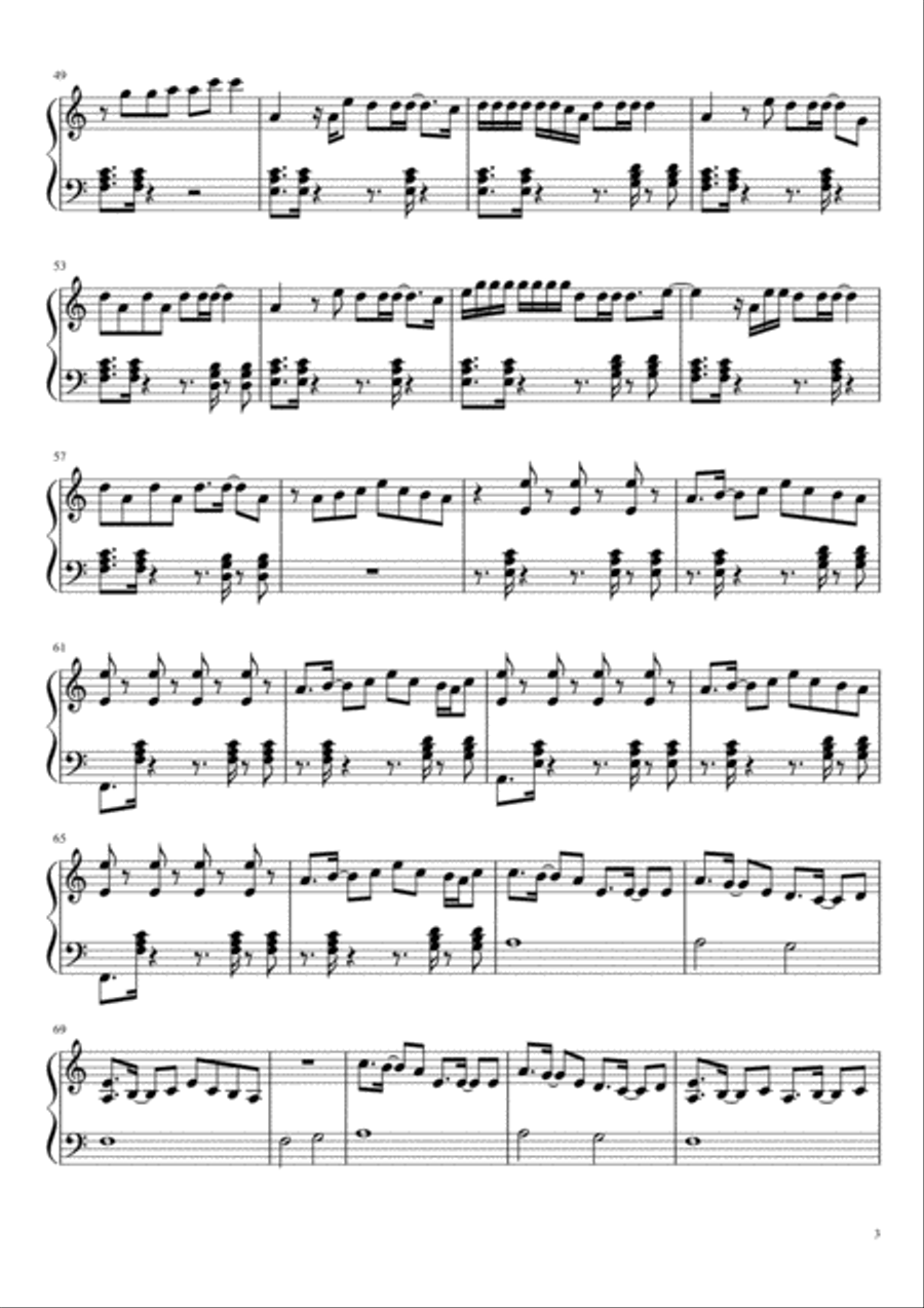 New Rules Piano Solo scores gallery preview page 3