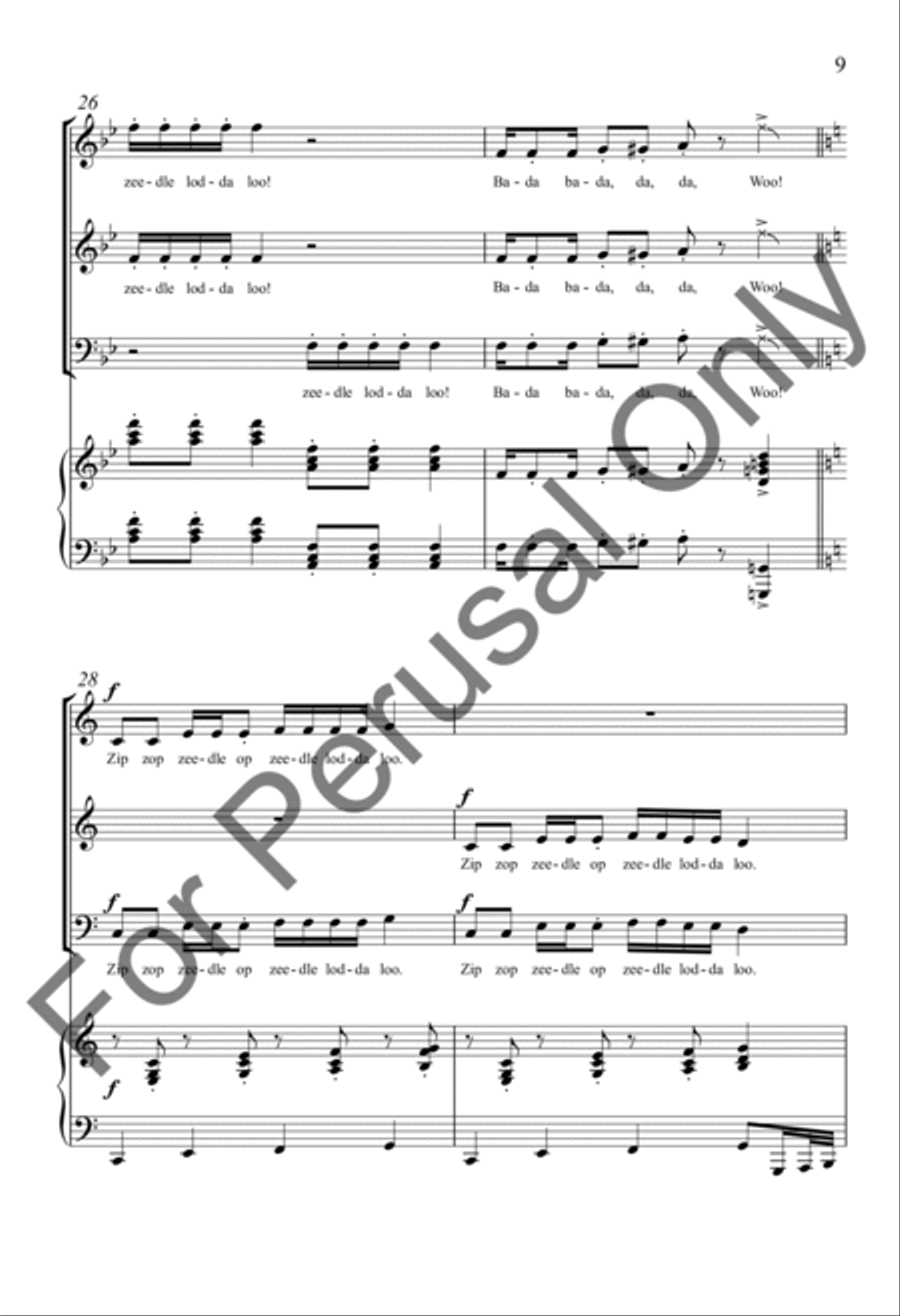 The Zip Zop Song The Zip Zop Song 3-Part scores gallery preview page 8