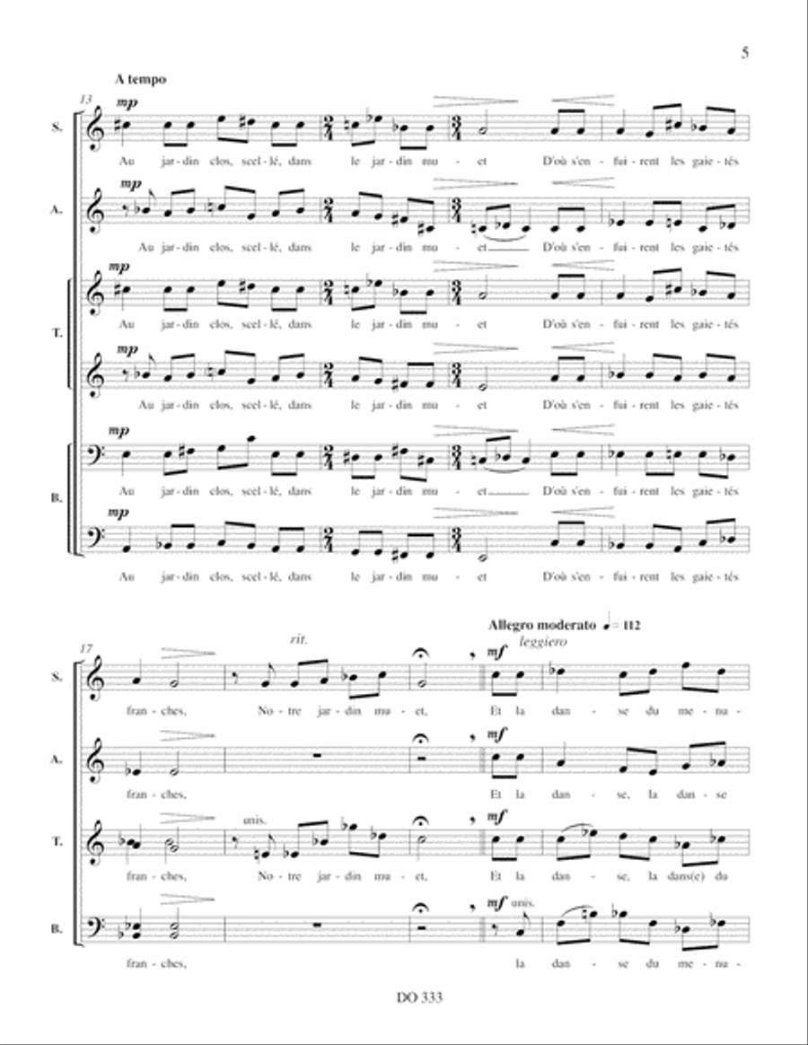 Les Illusions fanées Choir scores gallery preview page 5