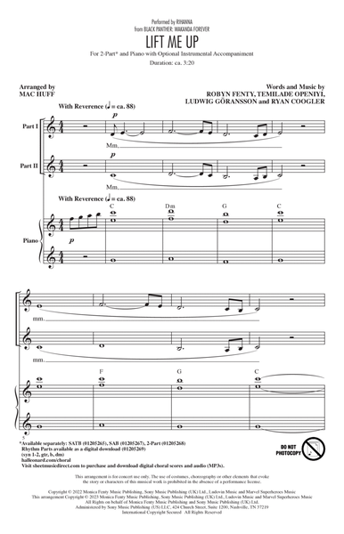 Lift Me Up (from Black Panther: Wakanda Forever) (arr. Mac Huff)