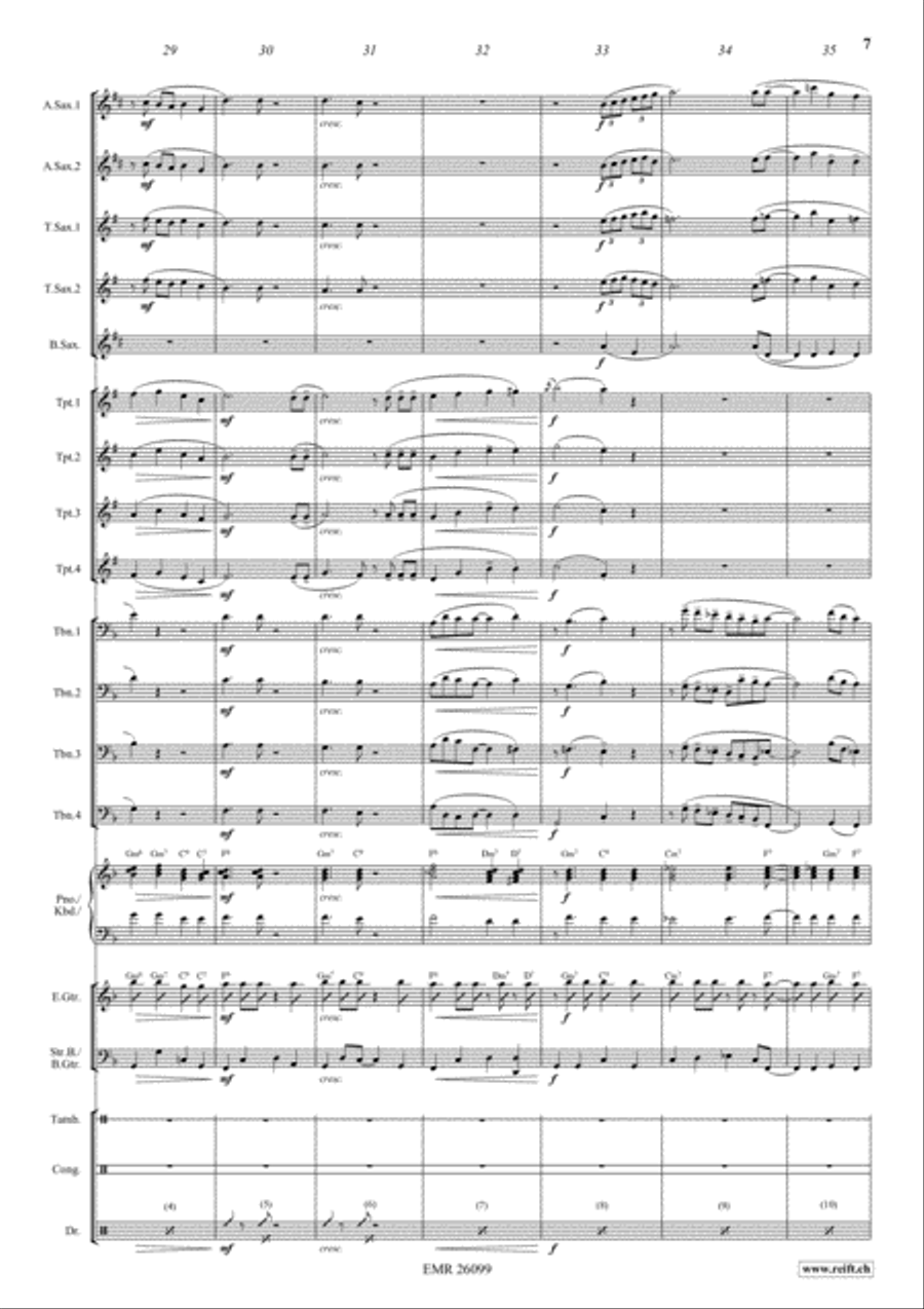 Long Ago And Far Away Big Band scores gallery preview page 7