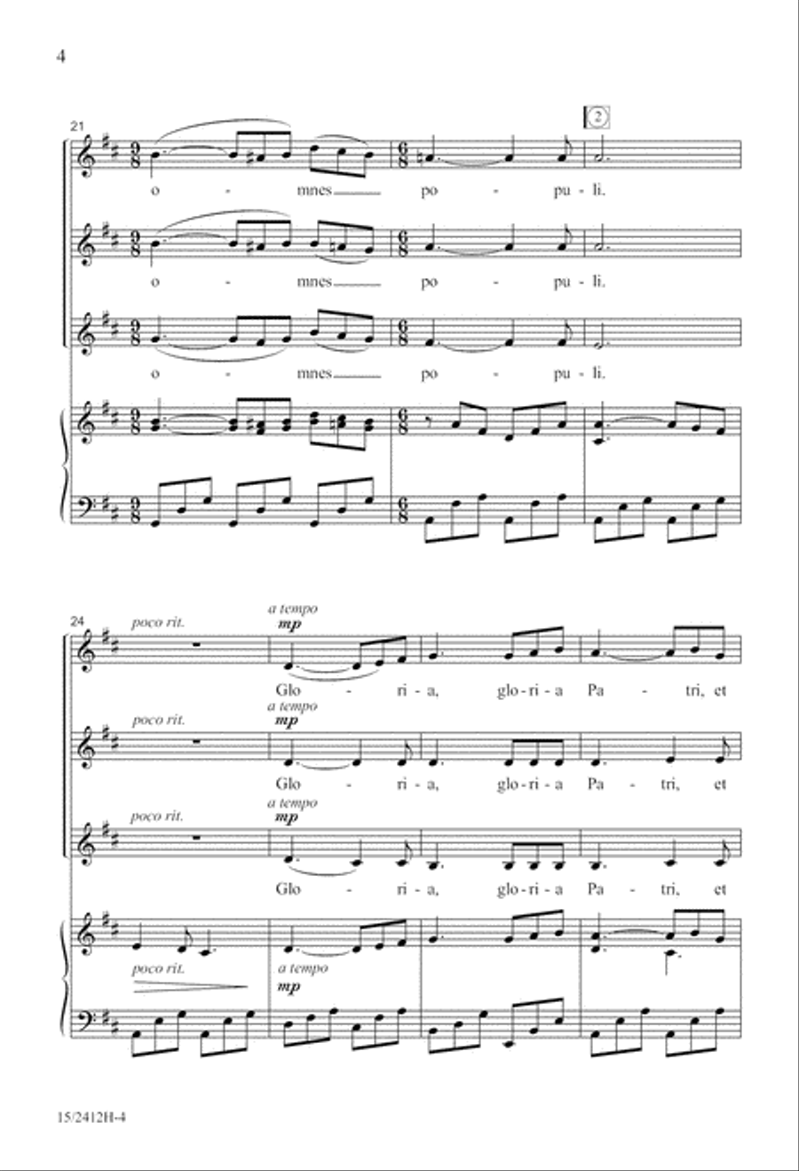 Laudate Dominum Laudate Dominum SSA scores gallery preview page 4