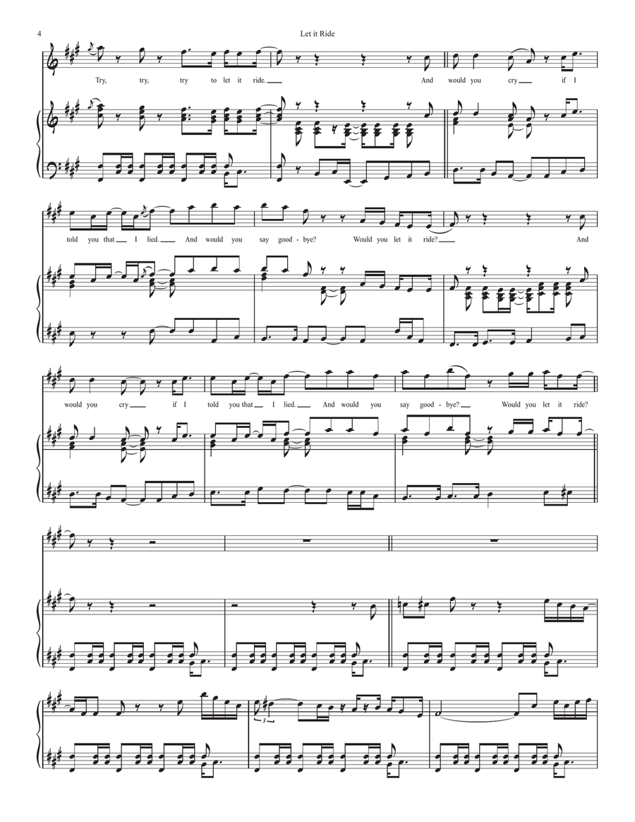 Let It Ride Voice scores gallery preview page 4