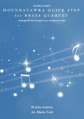Book cover for Houndayawka Quick Step for Brass Quartet