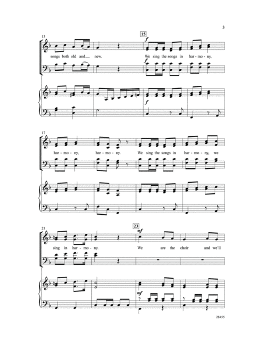 We Are the Choir 4-Part scores gallery preview page 3