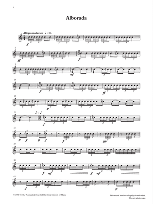 Alborada from Graded Music for Snare Drum, Book III