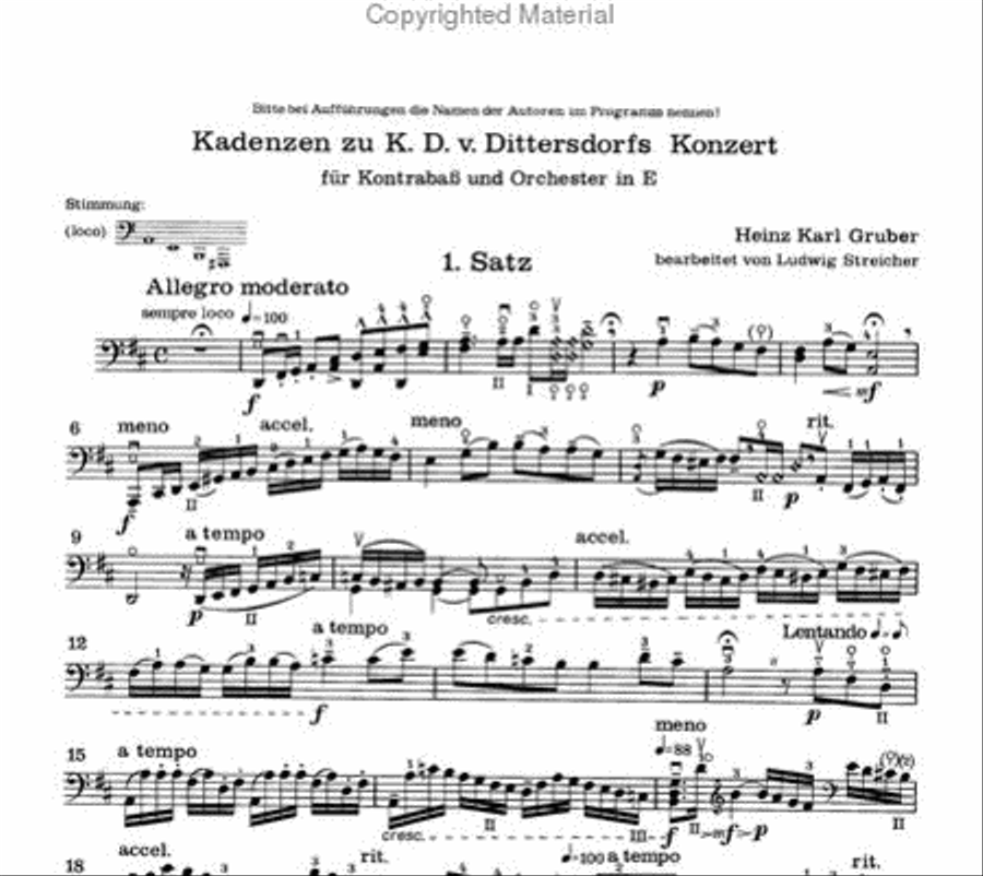 Kadenzen Kadenzen Double Bass scores gallery preview page 2