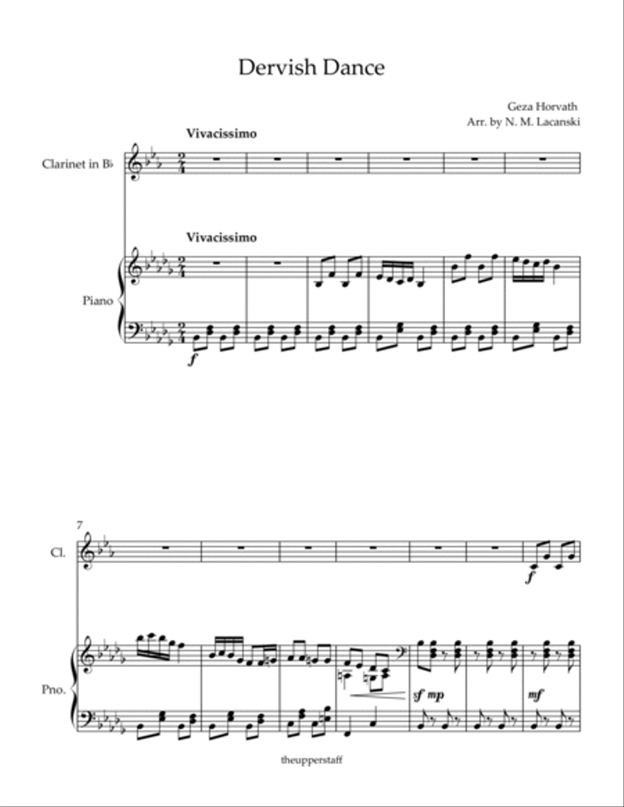 Dervish Dance Dervish Dance B-Flat Clarinet scores gallery preview page 2