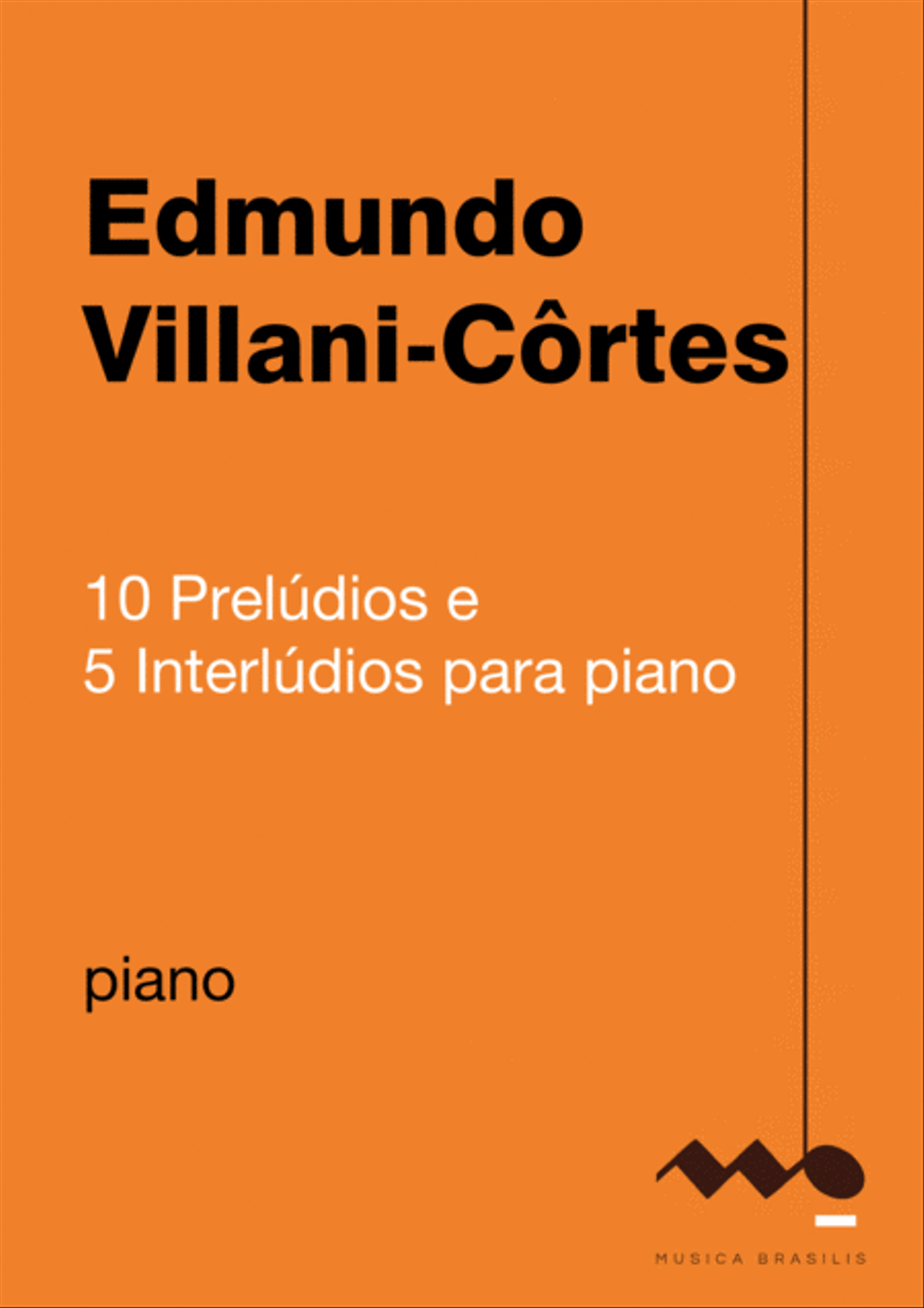 Dez prelúdios e cinco interlúdios para piano Piano Solo scores gallery preview page 1
