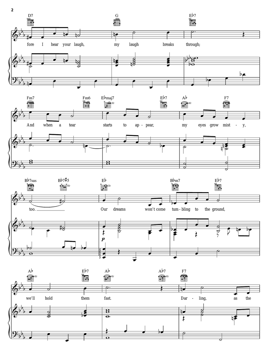Close As Pages In A Book Piano, Vocal, Guitar scores gallery preview page 2