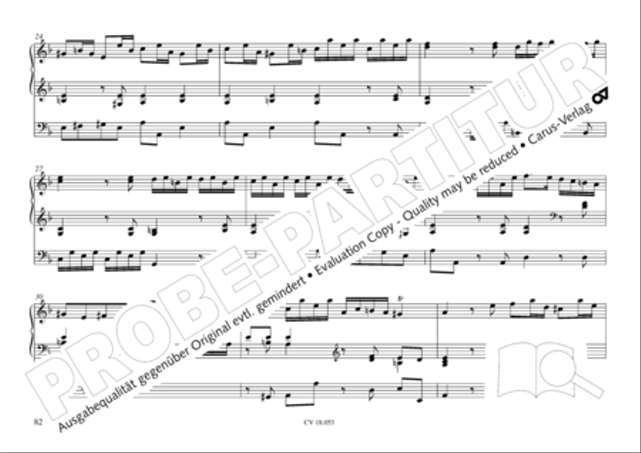 Das Husumer Orgelbuch von 1758 Organ Solo scores gallery preview page 83