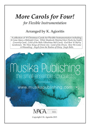 Book cover for More Carols for Four! - Flexible Instrumentation - Piano Accompaniment