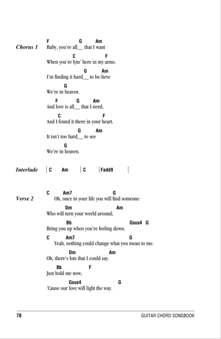 Heaven Acoustic Guitar scores gallery preview page 2