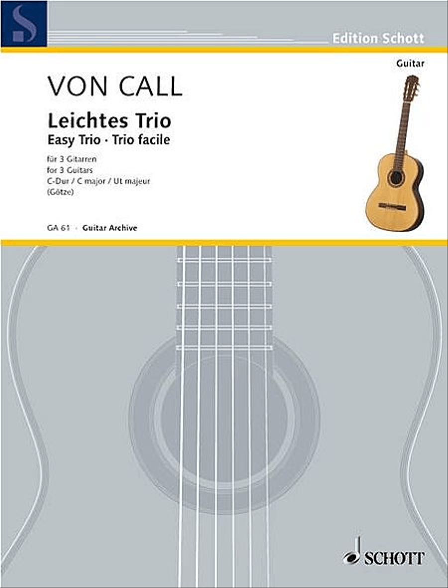 Easy Trio in C Major, Op. 26 Acoustic Guitar scores gallery preview page 1