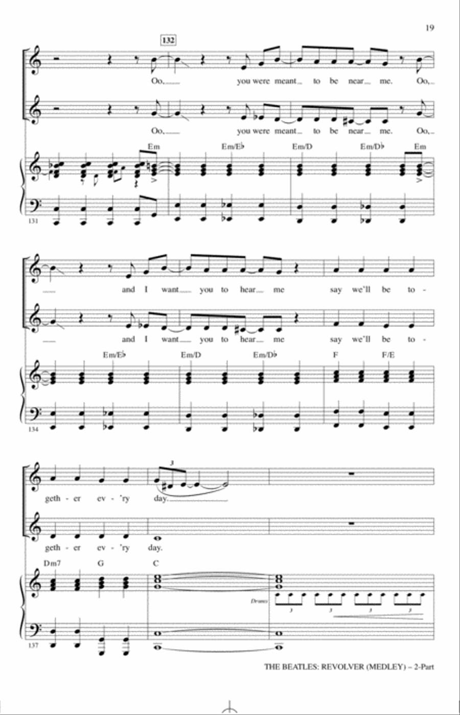 The Beatles: Revolver (Medley) (arr. Alan Billingsley) 2-Part scores gallery preview page 18