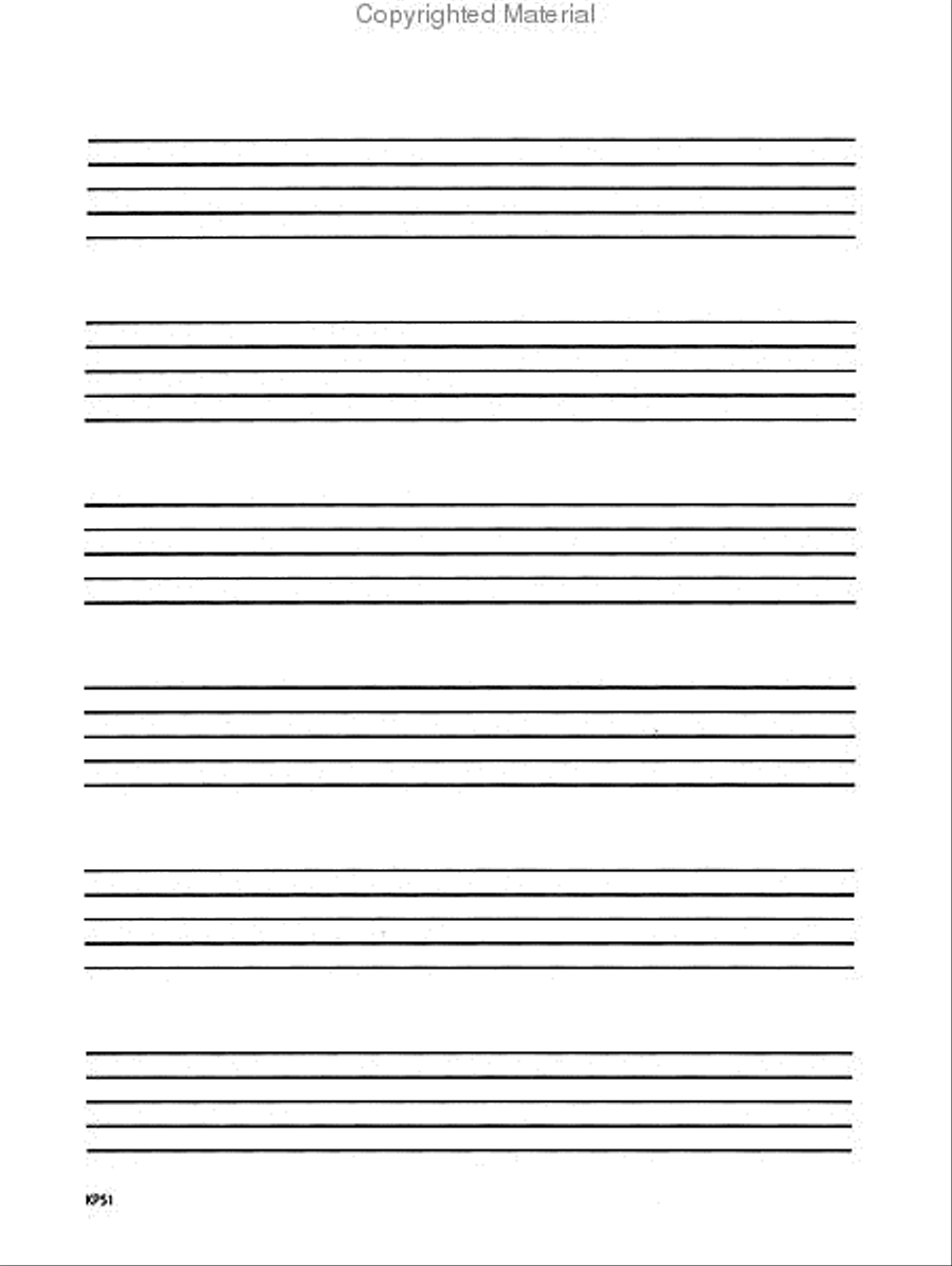 Bastien Wide-Ruled Manuscript Book Piano Method scores gallery preview page 3