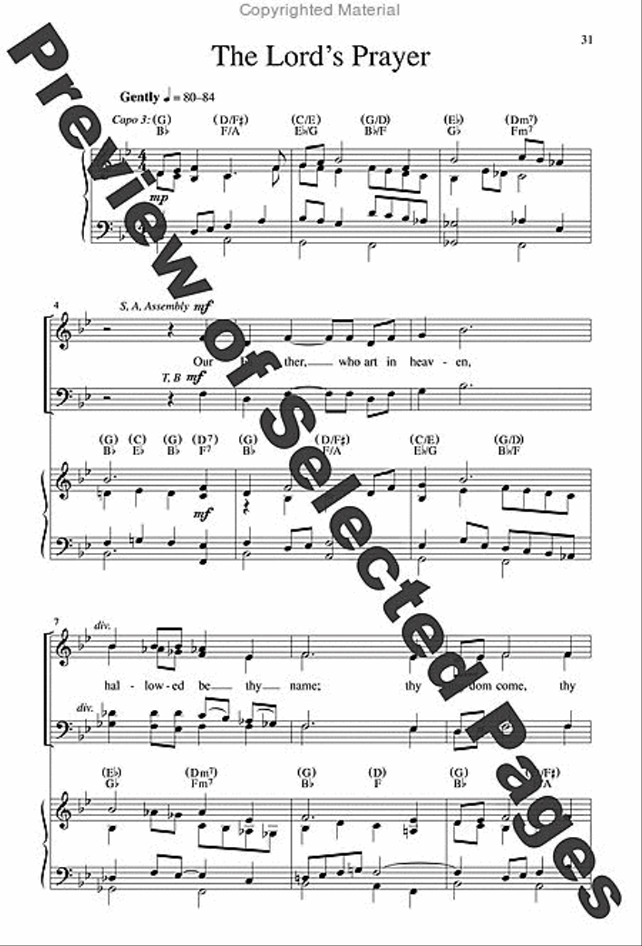 Mass of Creation - Choral / Accompaniment Edition 4-Part scores gallery preview page 22