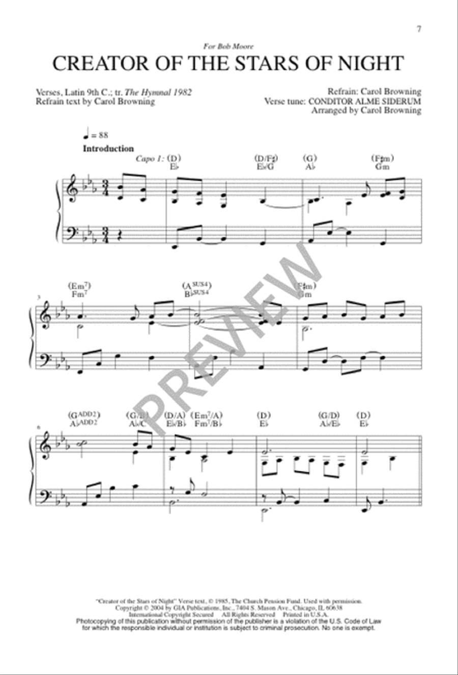 You Call Us, Lord / Creator of the Stars of Night Unison Choir scores gallery preview page 7