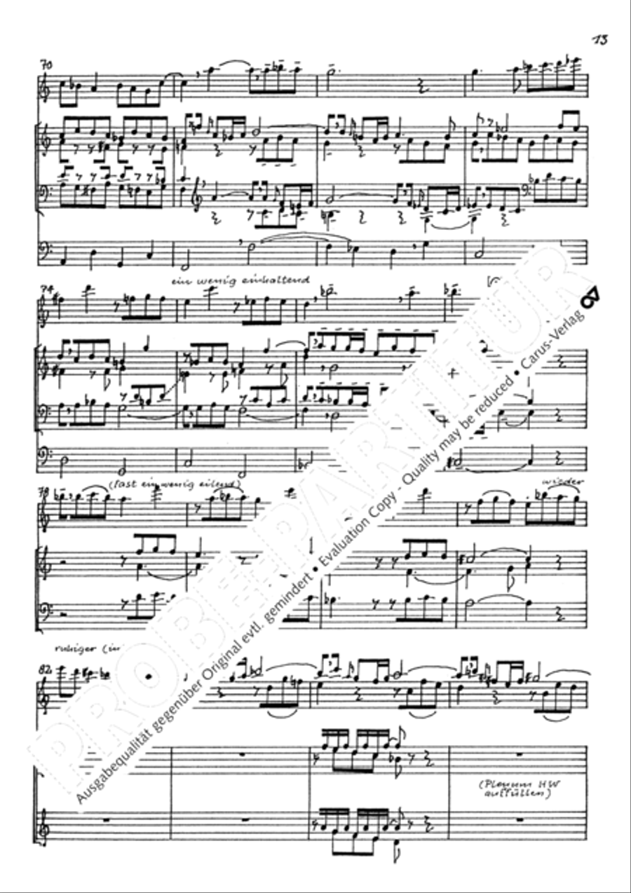 Andante und Fuge in A Violin scores gallery preview page 16