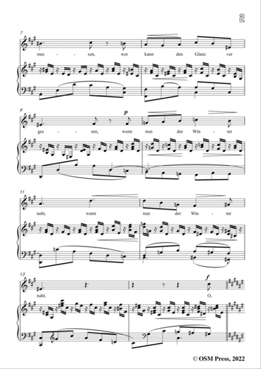 Jenner-O Sonne,liebe Sonne,in f sharp minor,Op.2 No.2 Voice scores gallery preview page 3