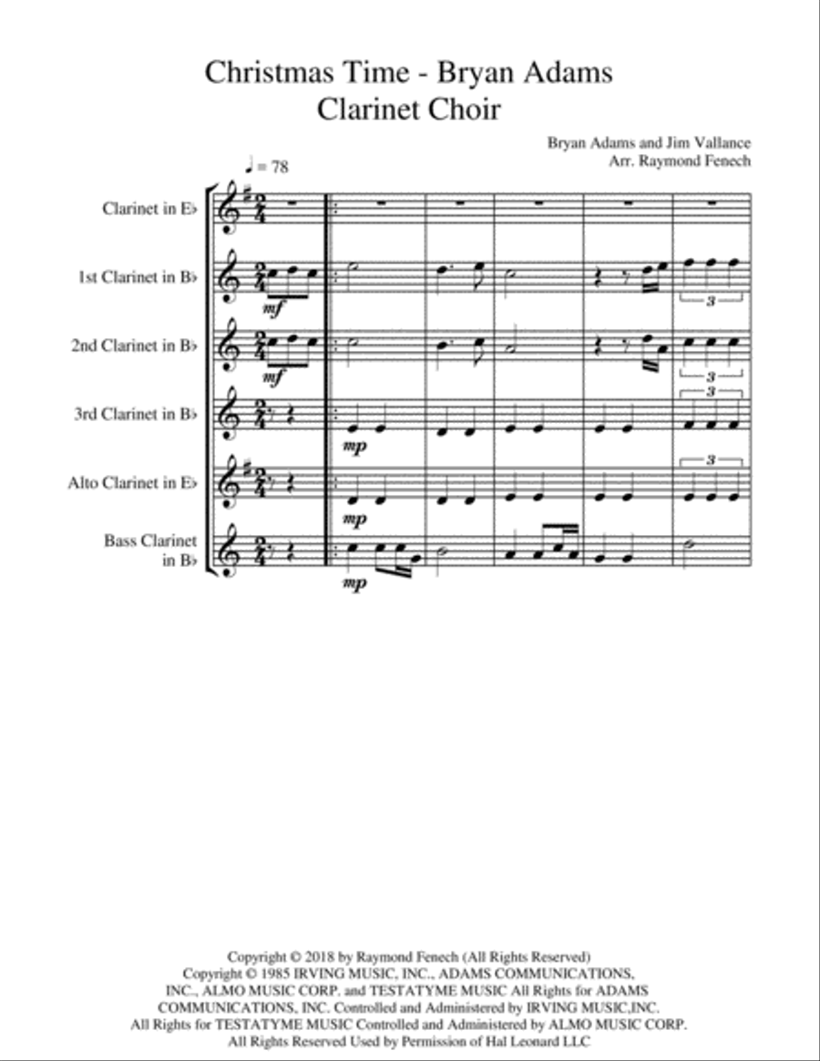 Christmas Time Woodwind Quintet scores gallery preview page 4