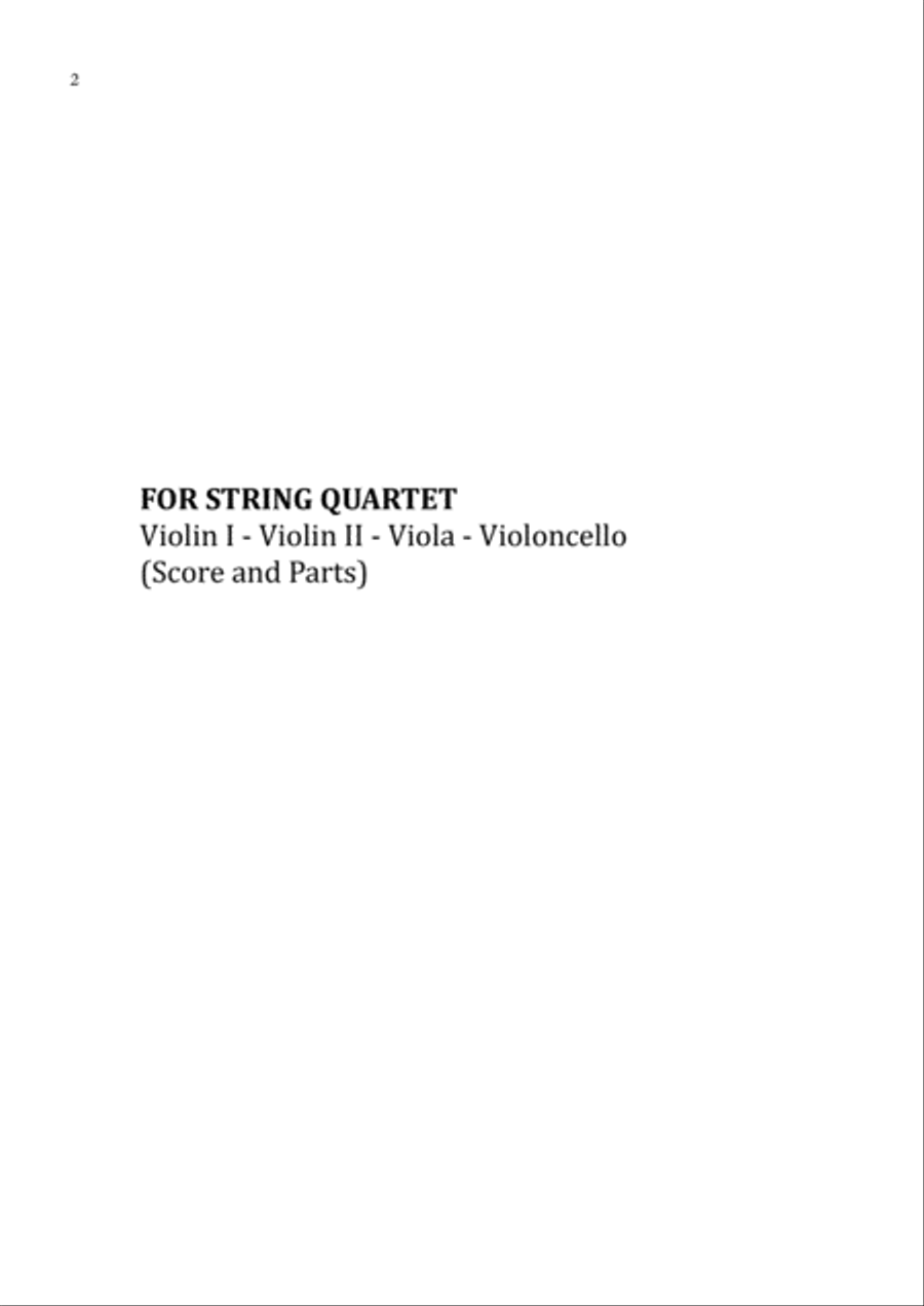 Aquarela-toquinho String Quartet scores gallery preview page 2