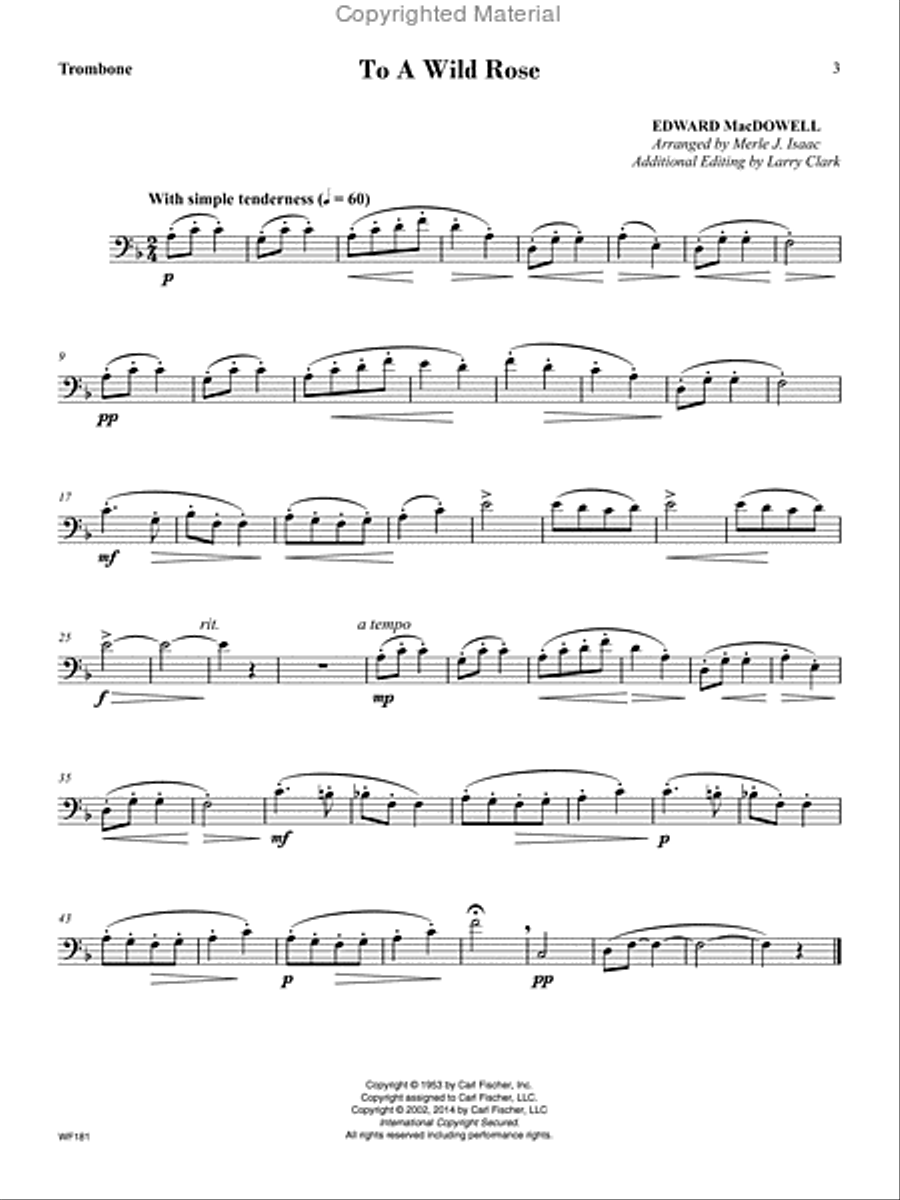 Festival Classics for Trombone Piano Accompaniment scores gallery preview page 2