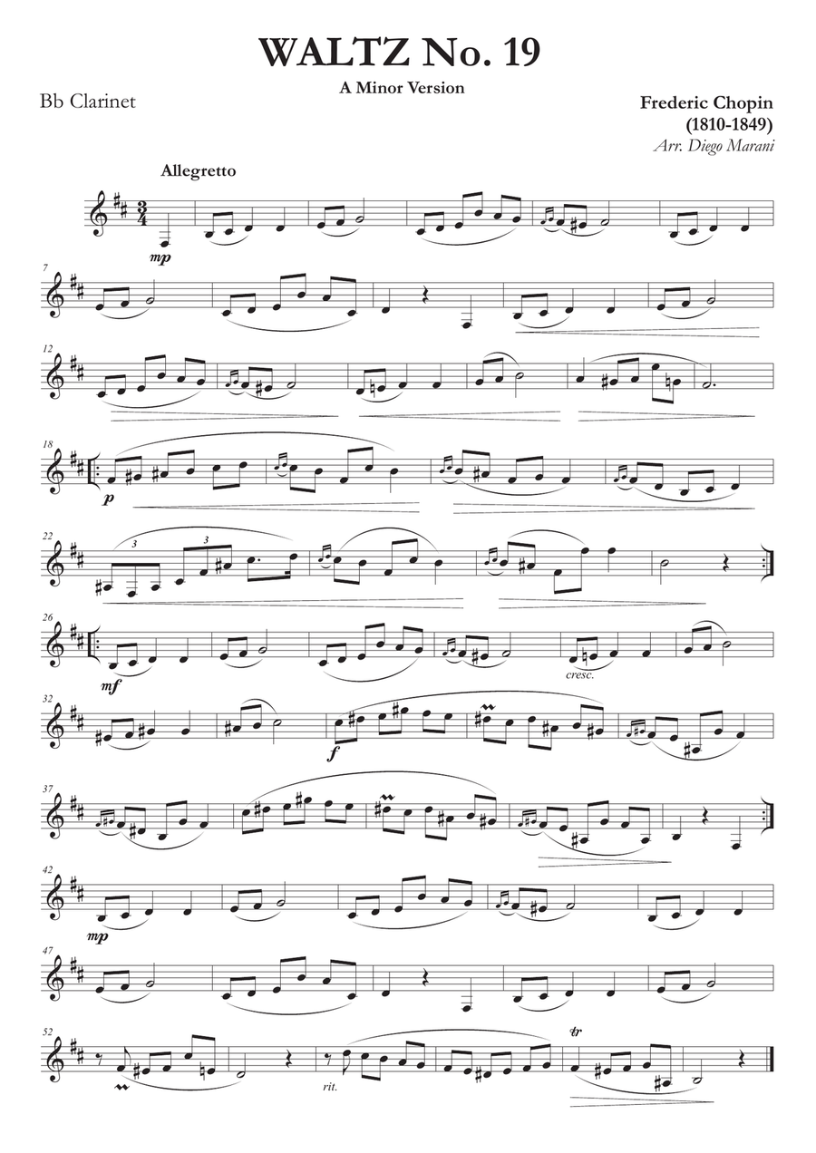 A minor 2025 clarinet