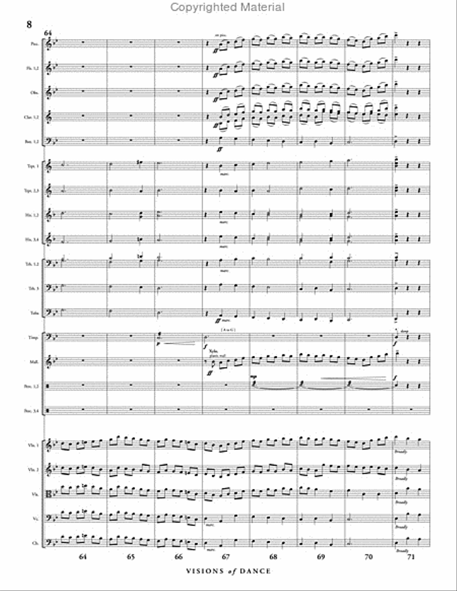 Visions of Dance Full Orchestra scores gallery preview page 9
