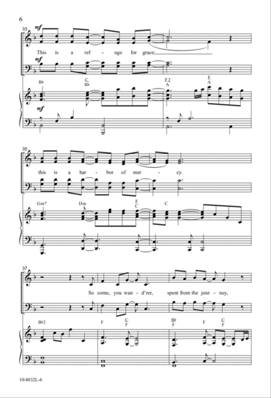 You Are Welcome Here 4-Part scores gallery preview page 6