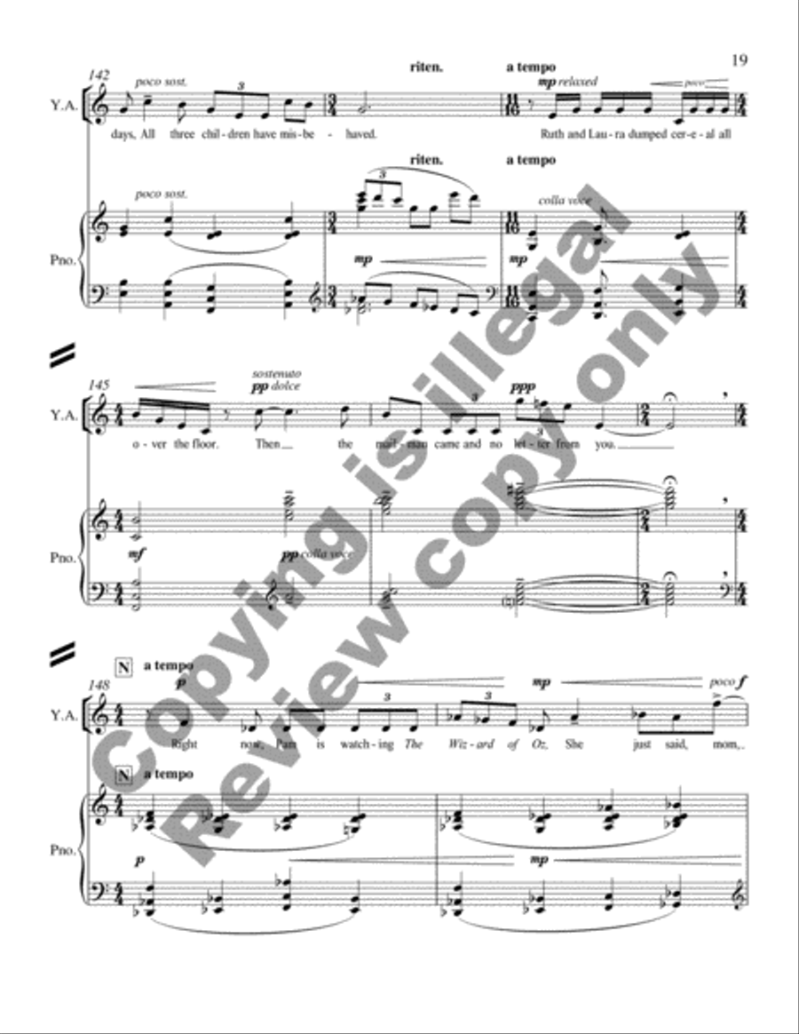 Glory Denied (Piano/Vocal Score) Glory Denied (Piano/Vocal Score) Bassoon scores gallery preview page 21