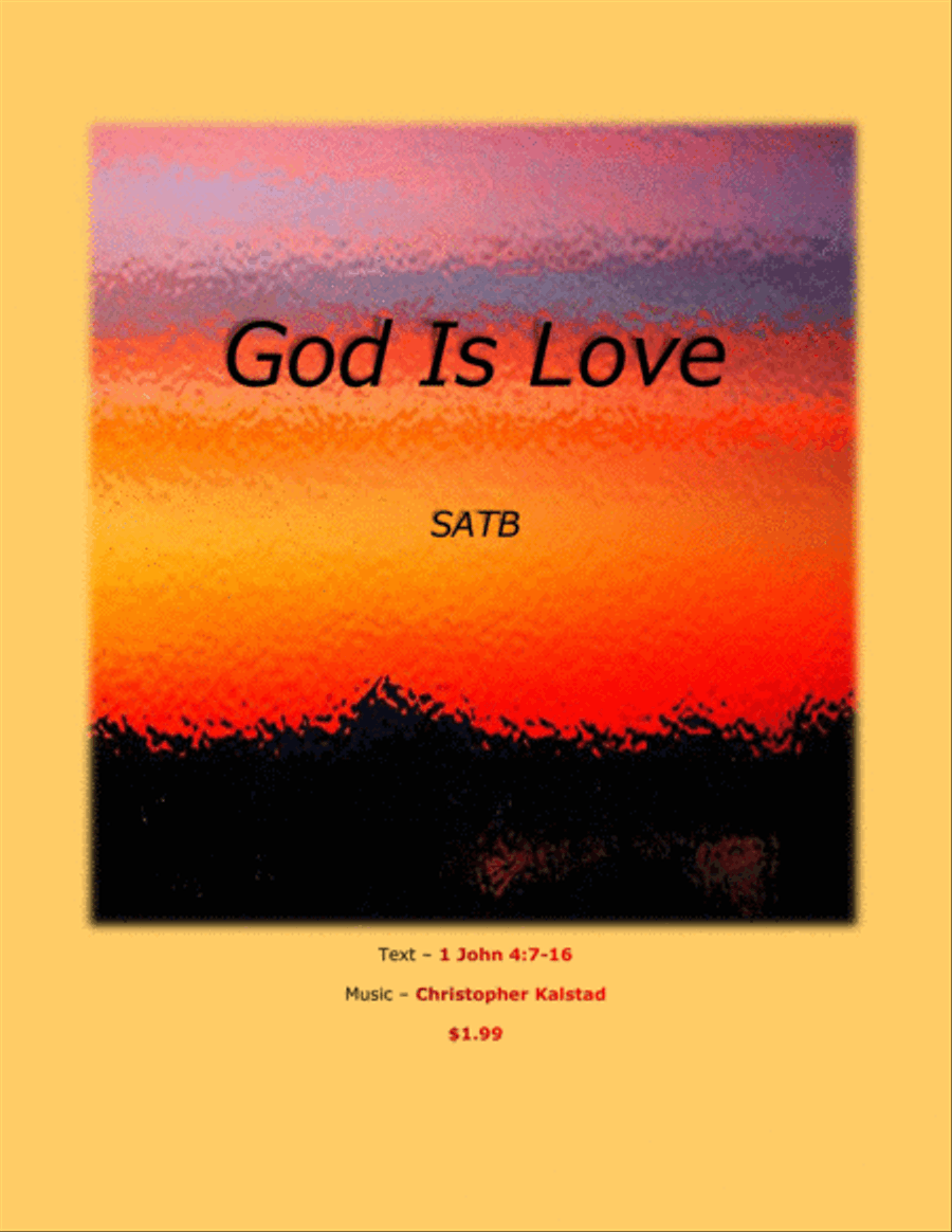 God Is Love (SATB) 4-Part scores gallery preview page 1
