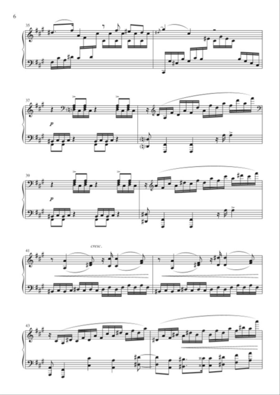 Fantaisie en La majeur Piano Solo scores gallery preview page 5